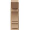Ekena Millwork 8-in W x 14-in D x 26-in H Balboa Slat Rough Cedar Woodgrain TimberThane Outlooker, Primed Tan OUTUR080X14X26BOA24RCPR - alternate 3